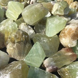 Green Calcite Set of 2